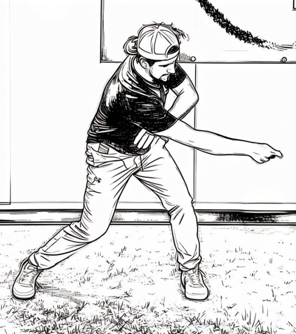 Forehand hip load: back leg weight shift and hip coil